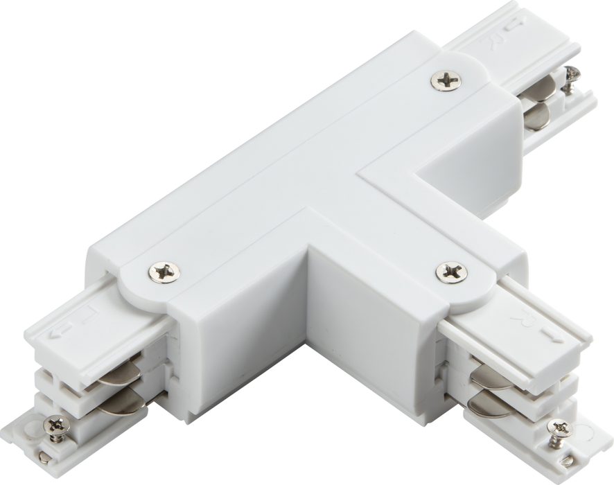 Knightsbridge KLTL1W K-LINE 230V 3-Circuit Track Left T-Connector - White