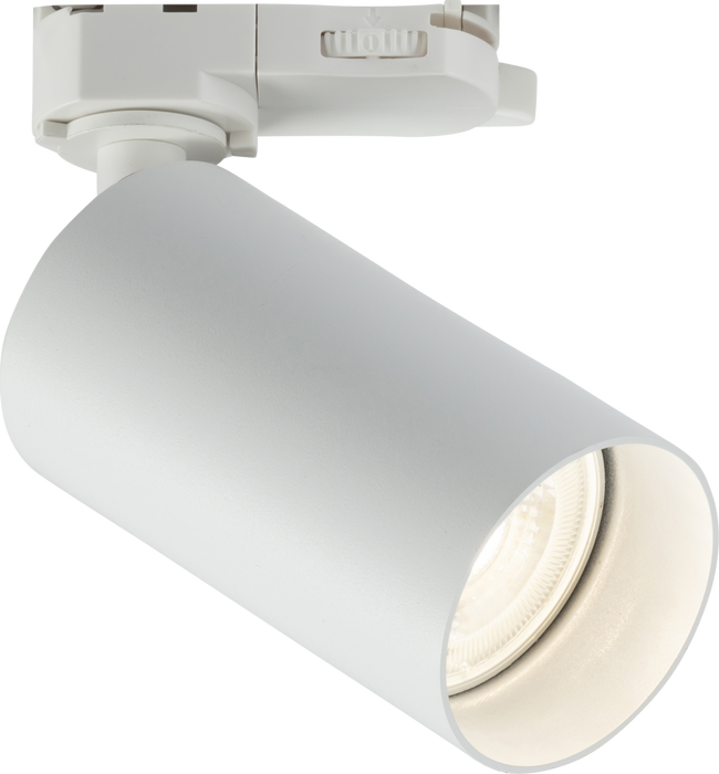 Knightsbridge LYN1W LYNX 230V 3 Circuit Track System IP20 GU10 Single Spotlight - Matt White