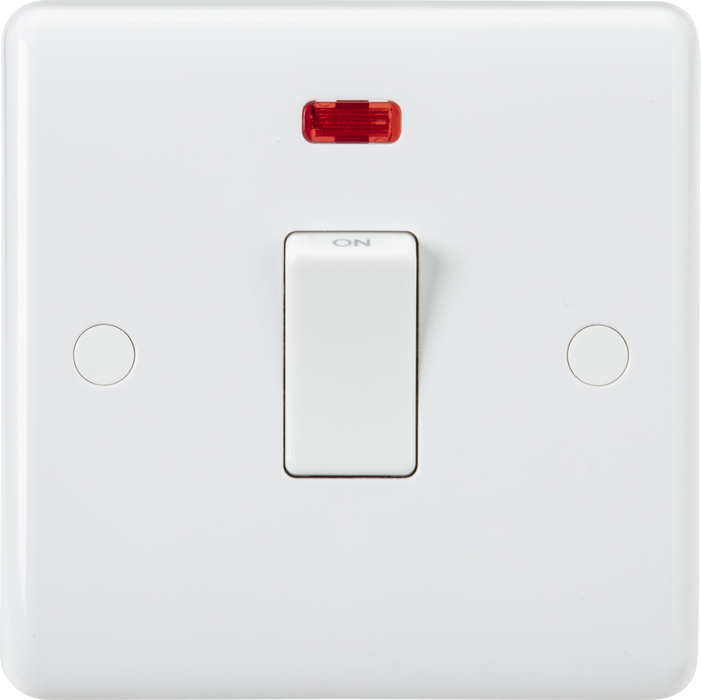 Knightsbridge CU8345NF 32A 1G DP Switch with Neon and Flex Outlet from Base