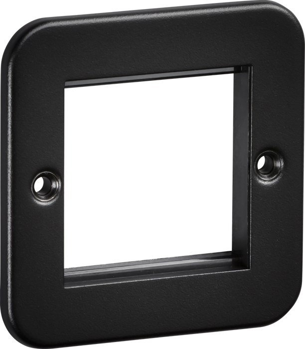 Knightsbridge M2GTB Metalclad 2G Modular Faceplate -Textured Sand Black Finish