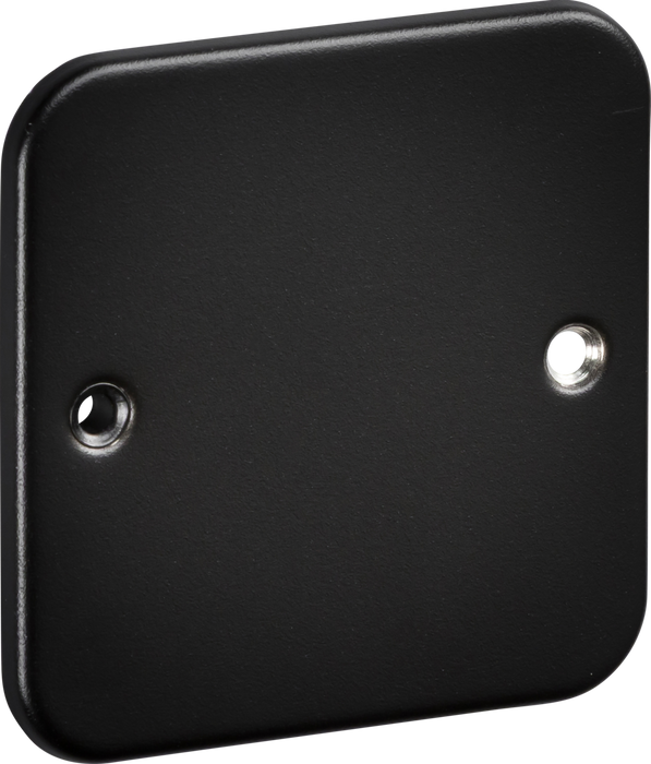 Knightsbridge M8500TB Metalclad 1G Blanking Plate - Textured Sand Black Finish