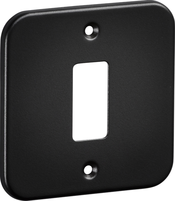 Knightsbridge GDFP001TB 1G Metalclad Grid Faceplate - Textured Sand Black Finish