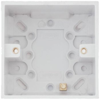 Selectric Square 1 Gang 47mm Surface Pattress Box