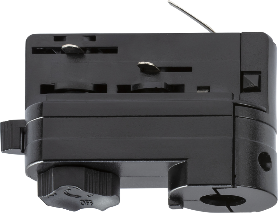 Knightsbridge KLADBK K-LINE 230V 3-Circuit Track Adaptor - Black