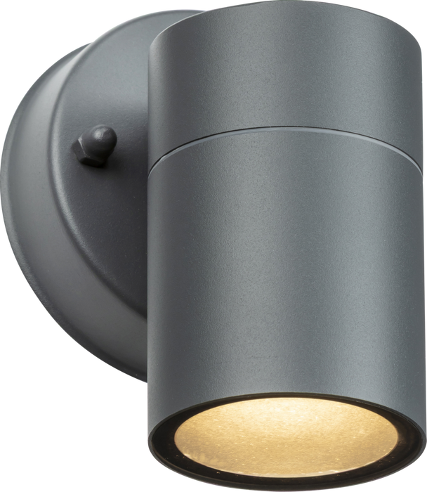 Knightsbridge OBEX1A 230V IP55 GU10 Fixed Single Wall Light - Anthracite
