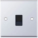 Selectric 7M-Pro Polished Chrome 1 Gang RJ11 Socket with Black Insert