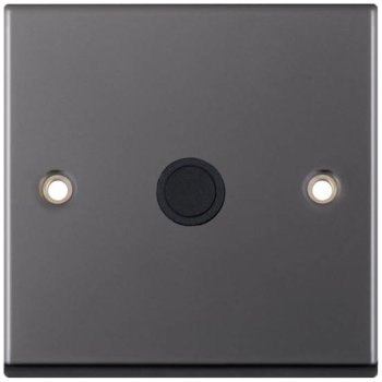 Selectric 7M-Pro Black Nickel 20A Centre Entry Flex Outlet with Black Insert