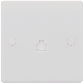 Selectric Smooth 1 Gang RJ11 Socket