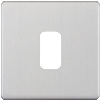 Selectric 5M-Plus GRID360 Satin Chrome 1 Gang Faceplate