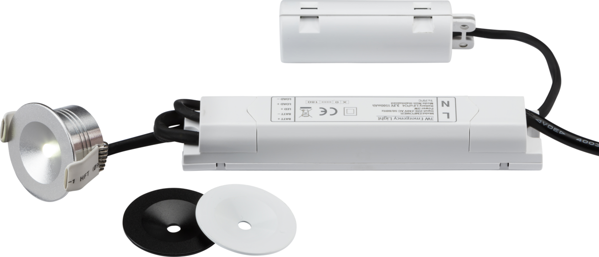 230V IP20 3W LED Emergency Downlight EMPOWER3  Knightsbridge - Easy Control Gear