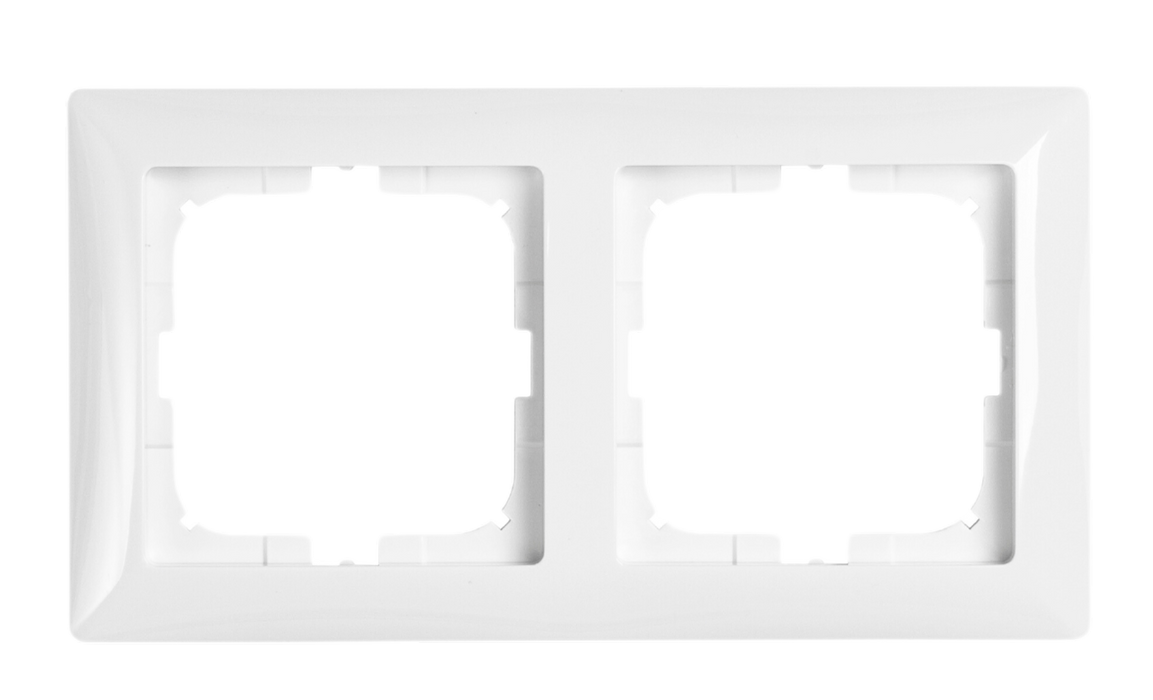 Patron - AB02W Cover Frame 2V Basic 55 White