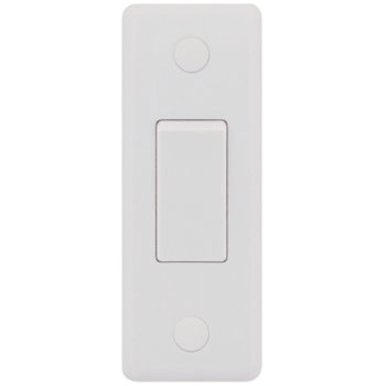Selectric Smooth 1 Gang 10A 2 Way Architrave Switch