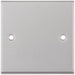 Selectric 7M-Pro Satin Chrome 1 Gang Blank Plate