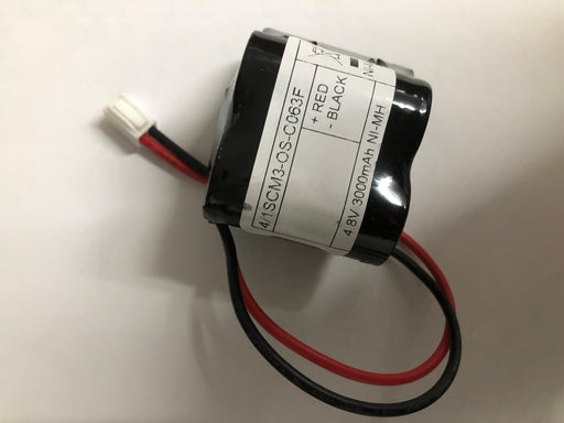 4/1SCM3-OS-C063F 4.8V 3Ah Ni-MH Off Set with C063F connector Sub C Emergency Batteries Easy Control Gear - Easy Control Gear