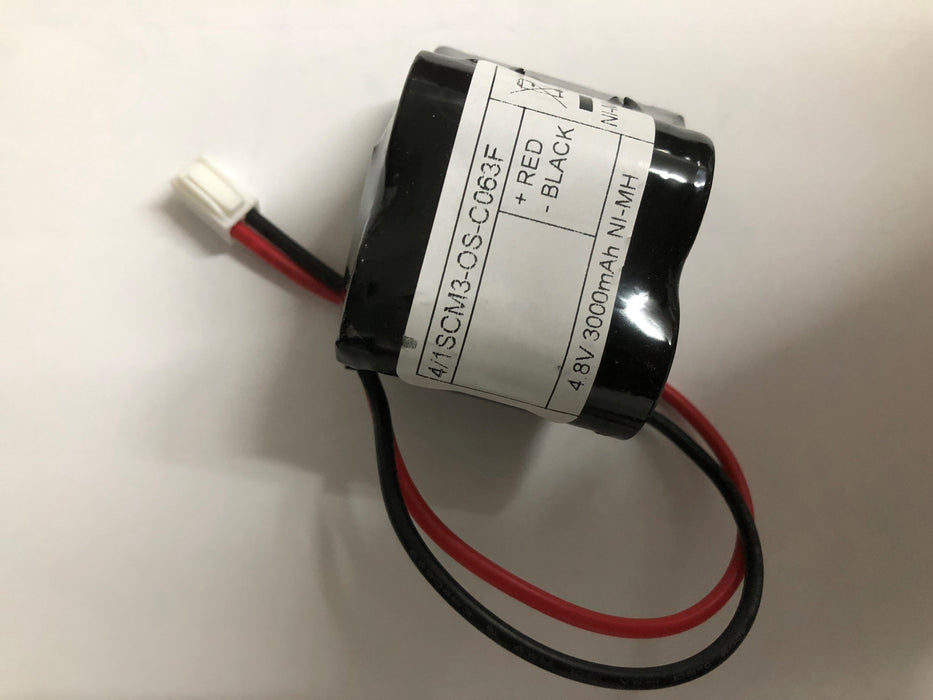 4/1SCM3-OS-C063F 4.8V 3Ah Ni-MH Off Set with C063F connector Sub C Emergency Batteries Easy Control Gear - Easy Control Gear