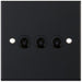 Selectric 5M Matt Black 3 Gang 10A 2 Way Toggle Switch