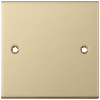 Selectric 5M Satin Brass 1 Gang Blank Plate