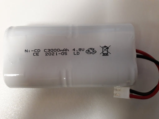 4/1C2-8-C-C031F 4.8V C Size  Ni-Cd 2800Ma ( 3000 ) ma with connector Emergency Batteries easy control gear - Easy Control Gear