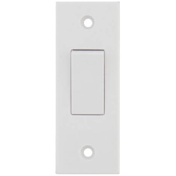 Selectric Square LG201-2ARC 1 Gang 2 Way 10A Architrave Switch