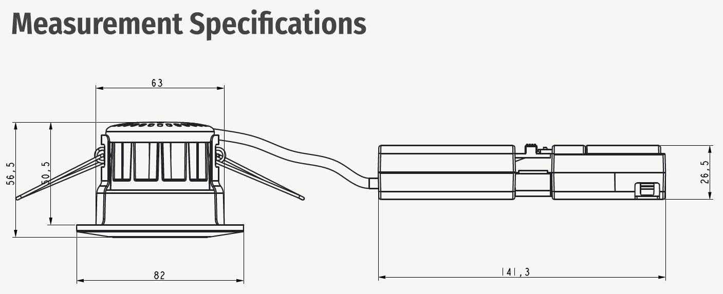 Bright Source 231516 8w/10w All In One Switch LED Dimmable Downlight