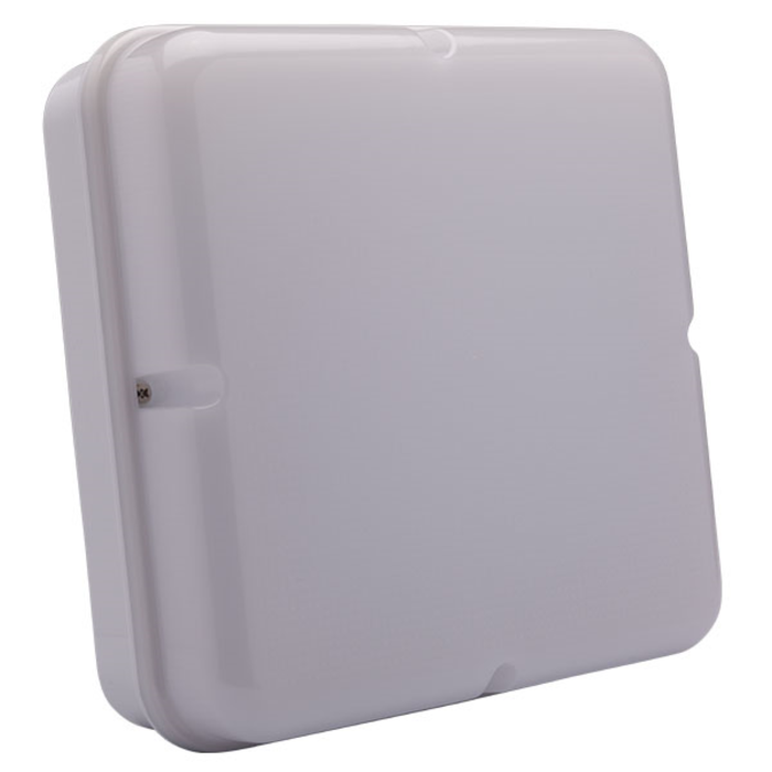 Utilita Bulkhead, Utilita LED Square 4000K, 14W 1500lm 240V, White - 10837