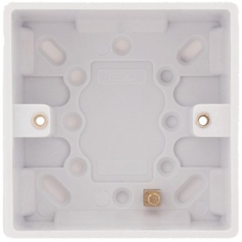 Selectric Smooth 1 Gang 47mm Surface Pattress Box