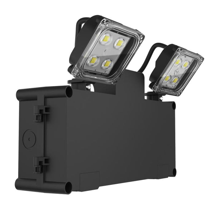 Orda II Standard high-efficient twin spot LED emergency light, Black KOSNIC - Easy Control Gear