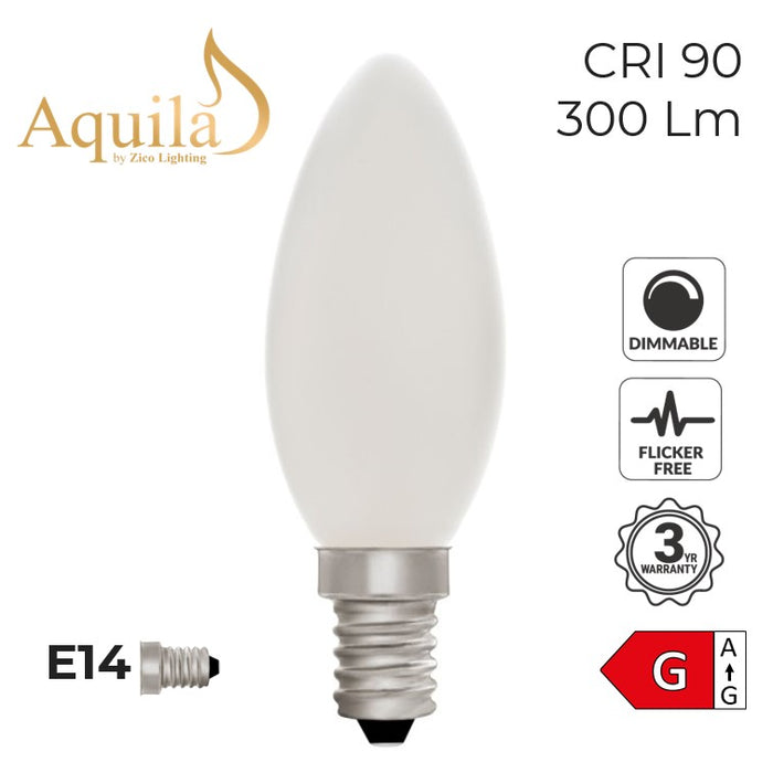Zico Candle C35 Porcelain 4W 2700K Dimmable