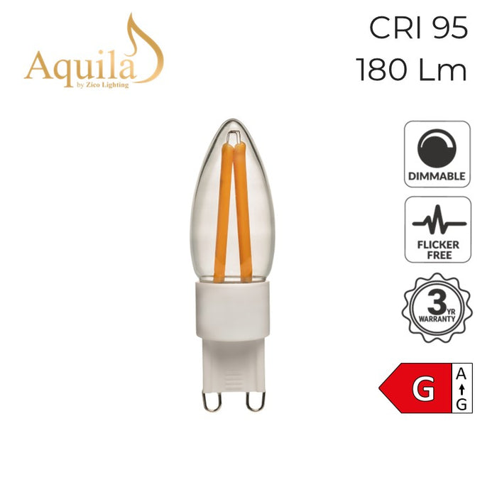 Zico G9 Clear 3W 2700K Light Bulb Dimmable