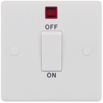 Selectric Smooth 1 Gang 45A DP Switch with Neon