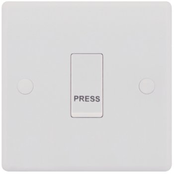Selectric Smooth 1 Gang 10A Push to Make Switch