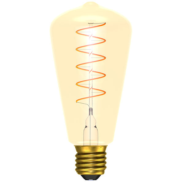 Bell 60017 4W LED Vintage Soft Coil Vertical Filament Squirrel Cage - ES, Amber, 1800K 150lm