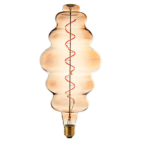 Bell 60218 Aztex 4W LED CRI90 Vintage Soft Coil Tower Bubble Dimmable - ES, Amber, 1800K 100lm