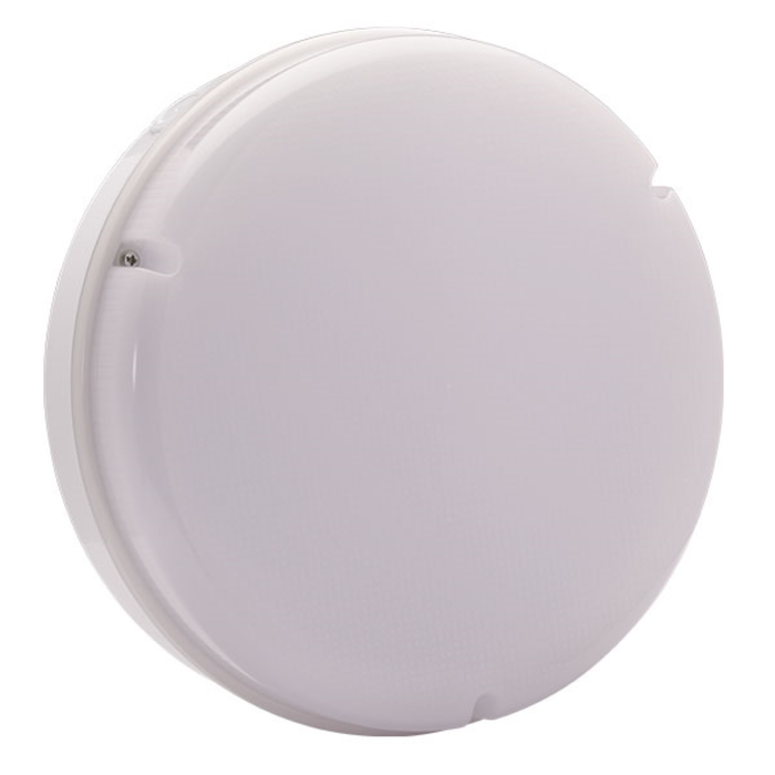 Utilita Bulkhead, Utilita LED Round 4000K, 14W 1500lm 240V, White - 10829