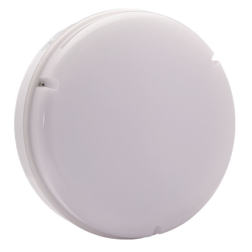 Utilita Bulkhead, Utilita LED Round 4000K, 9W 900lm 240V, White - 10813
