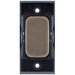 Selectric GRID360 Antique Brass Blank Module with Black Insert
