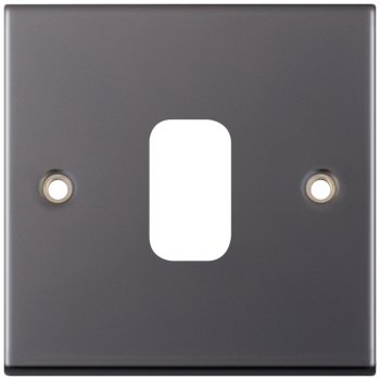 Selectric 5M GRID360 Black Nickel 1 Gang Faceplate