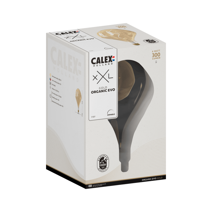 Calex LED XXL 6w Organic Lamp ES Gold - Dimmable - 2101001600