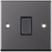 Selectric 7M-Pro Black Nickel 1 Gang 20A DP Switch with Black Insert