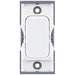 Selectric GRID360 White 20A 2 Way Switch Module with White Insert
