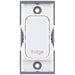 Selectric GRID360 White 20A DP Switch Module Marked ‘fridge’ with White Insert