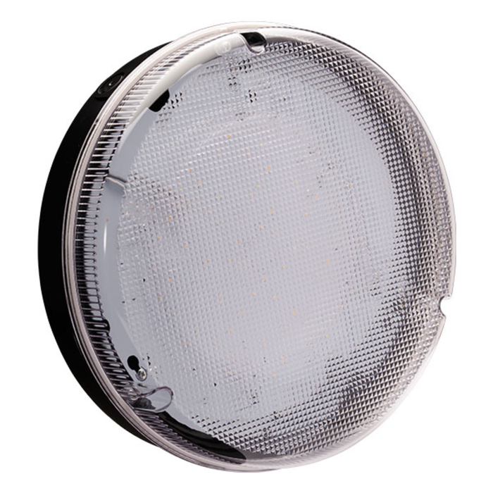 Utilita Bulkhead, Utilita LED Round 4000K, 9W 900lm 240V, Black - 10810
