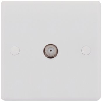 Selectric Smooth 1 Gang Satellite Socket
