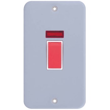 Selectric Metal Clad 2 Gang 45A DP Switch with Neon