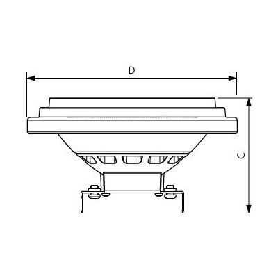 Philips MAS LEDExpertColor 20-100W 930 AR111 24D - MASTER LED Spot Reflector G53 AR111 20W 1270lm 24D - 930 Warm White | Best Colour Rendering - Dimmable - Replaces 100W
