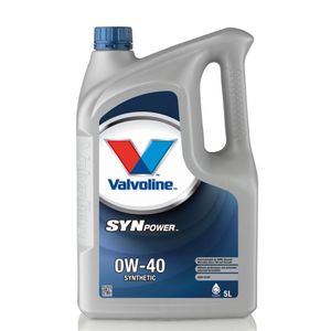 VALVOLINE SYNPOWER 0W-40 A3/B4 SYNTHETIC ENGINE OIL 5L - 872589