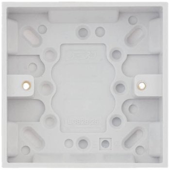 Selectric Square 1 Gang 25mm Surface Pattress Box