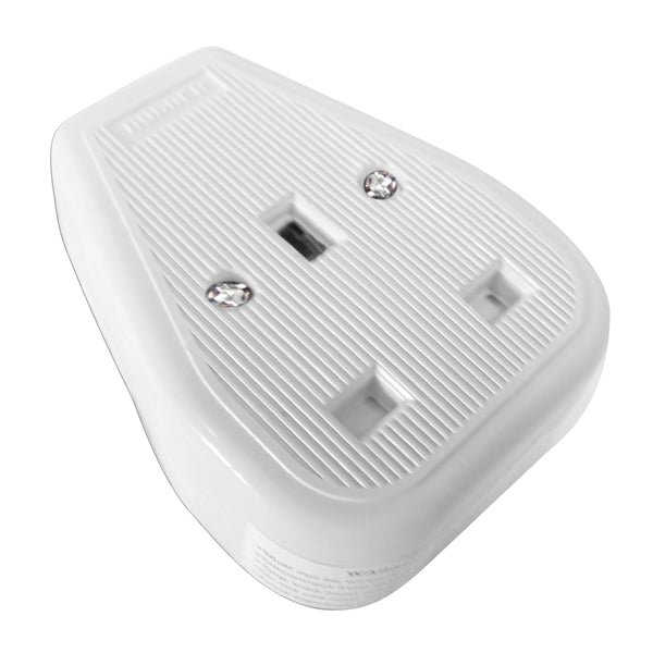 1 Gang 13 Amp Heavy Duty Trailing Socket – Unswitched – White