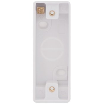 Selectric Smooth 1 Gang 16mm Architrave Surface Pattress Box with Earth