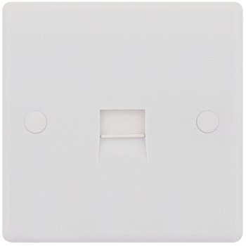 Selectric Smooth 1 Gang Telephone Master Socket